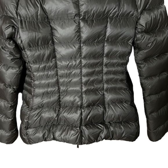 Available Moncler Peliade Grey Knit Collar Puffer Down Jacket Size 1 - Picture 8 of 16